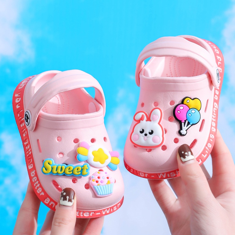 Size 18-22 Import Sandal Baim Anak Laki-Laki dan Perempuan Anti -Slip usia 1 2 3 4 tahun