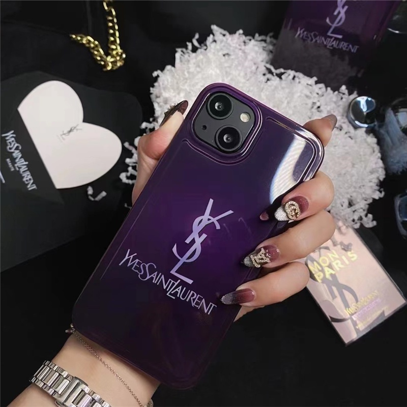 Case Handphone Motif logo Warna Ungu Untuk iphone 14 pro max 12 13 14 plus 12 pro max 13 pro max