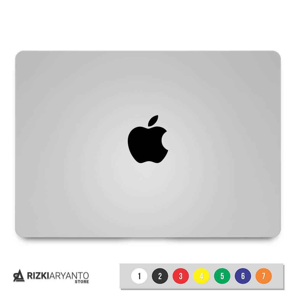 Sticker - Stiker Logo Apple Black untuk PC Laptop HP dll