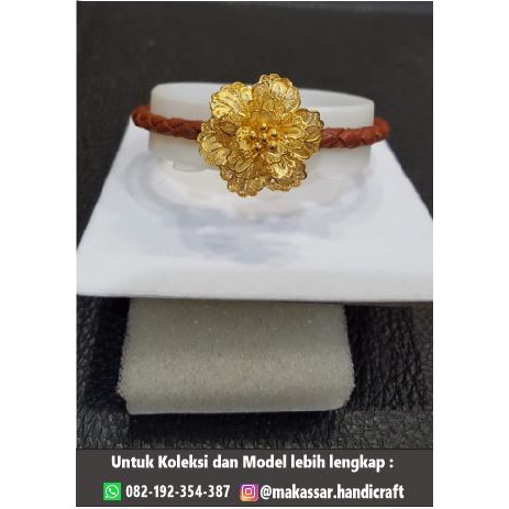 Gelang Lyra Kulit Emas Asli Premium (B)