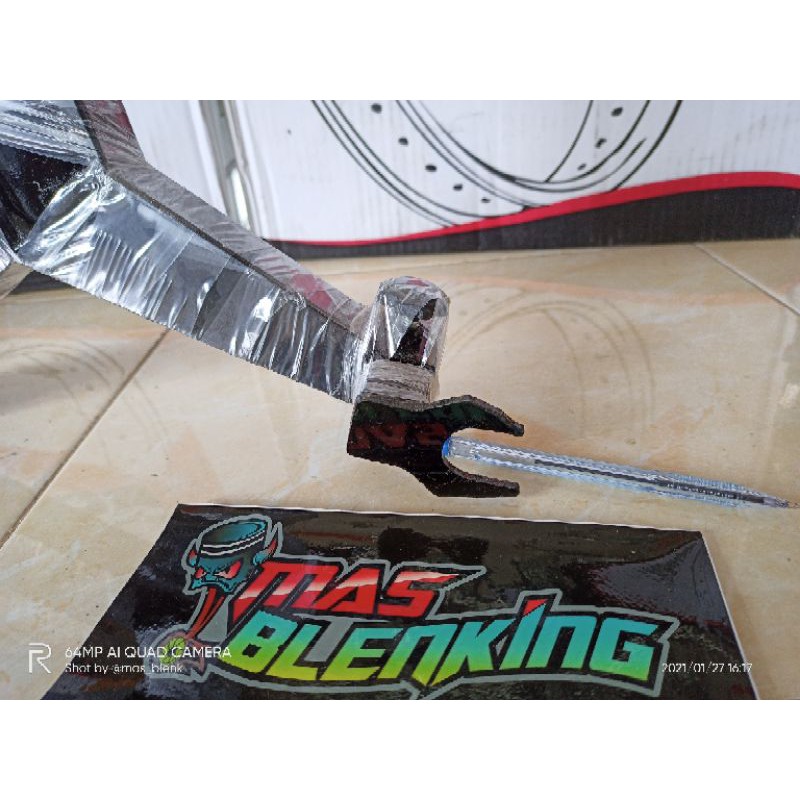 Paddock pedok belakang motor ukuran pipa besar tipe jalu arm dan putar ninja rx king dll