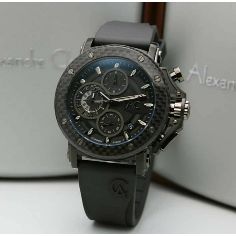JAM TANGAN ALEXANDRE CHRISTIE AC 9205 CARBON!! MURAH MERIAH GARANSI RESMI!