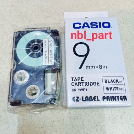 

Tape label casio 9mm white