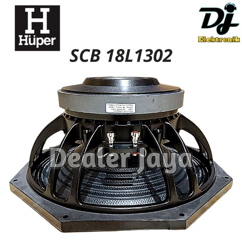 Speaker Komponen Huper SCB 18L1302 / 18 L 1302 / 18 L1302 - 18 inch (CARBON)