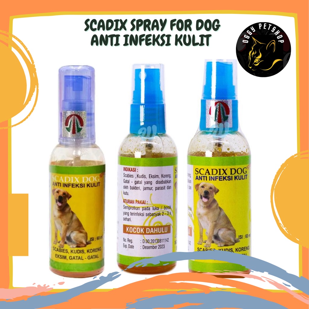 SCADIX DOG SPRAY- 60 ML ANTI INFEKSI KULIT ANJING