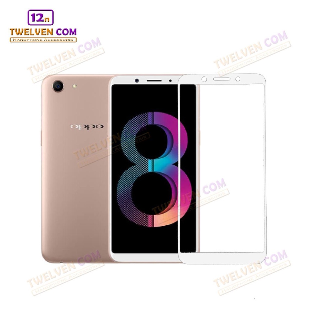 [FLASH SALE] zenBlade 5D Full Cover Tempered Glass Oppo A83 - Putih