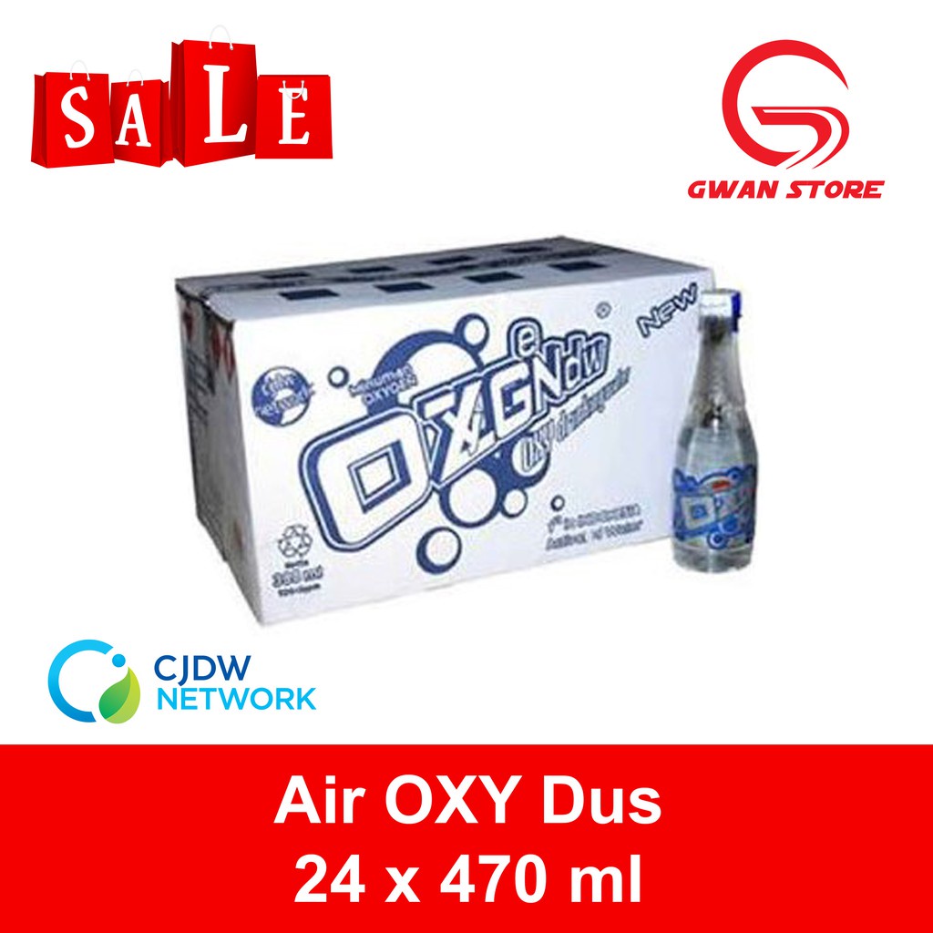 Air Oxy CJDW / OXY Drinking Water / Air Minum Oksigen (1 Dus) 24 Botol