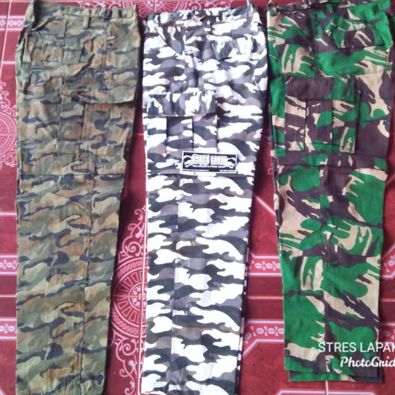 celana alpina army kempol tentara cargo tentara