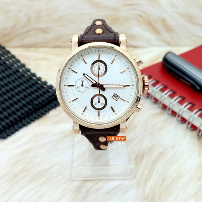 JAM TANGAN WANITA KULIT RT08 GD CEWEK FREE KOTAK KODE 613