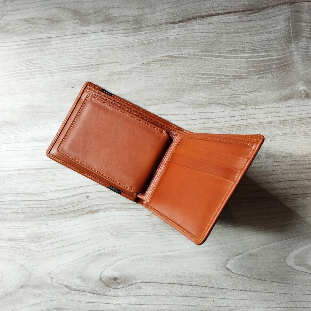 Dompet Lipat Kulit Asli Pria Free Box kemasan