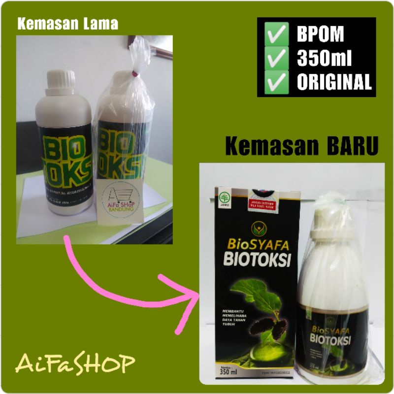 Biosyafa Biotoksi New 350ml Kemasan Baru Bio Toksi G8 Probiotik Siklus BPOM