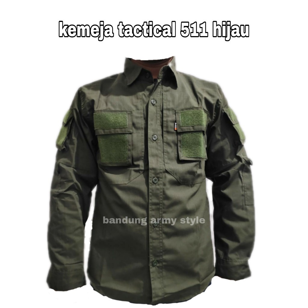 KEMEJA TACTICAL 511 DRONE PDL LAPANGAN VELCRO HIKING OUTDOOR POLOS TERMURAH LENGAN PANJANG BANDUNG