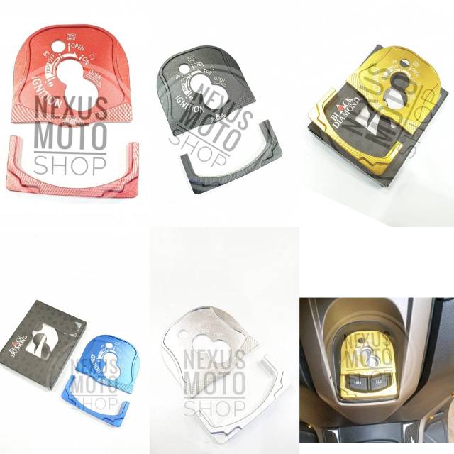 cover kunci kontak nmax new tutup kunci kontak black diamond new nmax