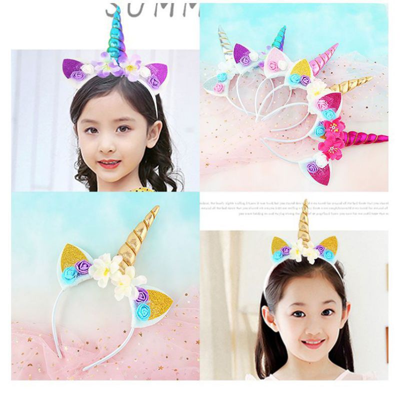 BANDO UNICORN TANDUK KUDA PONI IMPORT / BANDO PESTA UNICORN TANDUK IMPORT WARNA WARNI