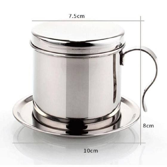 MOJOYCE Filter Saring Kopi Vietnamese Coffee Drip Pot Stainless - LC2