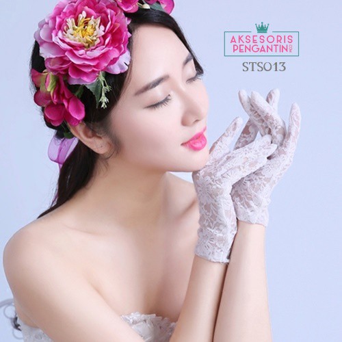 [BEST SELLER] SARUNG TANGAN LACE WEDDING GLOVES AKSESORIS WANITA STS013