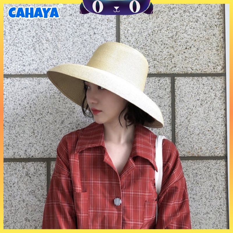 CAHAYA Topi Pantai Wanita Pelindung UV - Summerhat Pantai Import T109