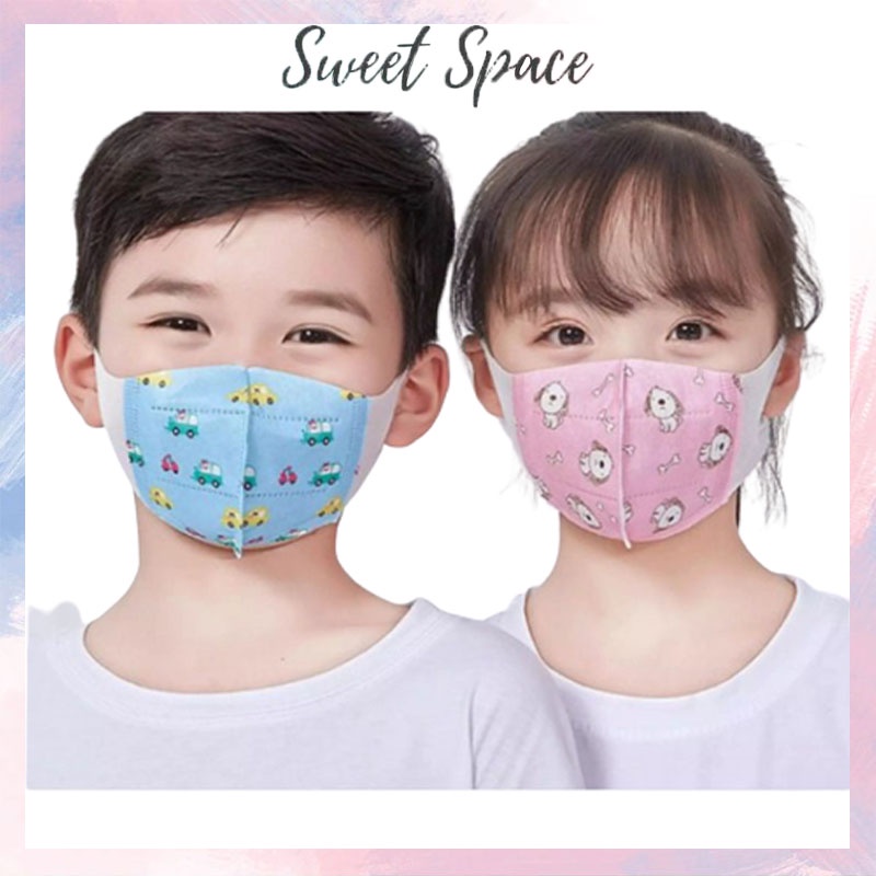 MASKER DUCKBILL ANAK MOTIF LUCU CEWE COWO PREMIUM QUALITY USIA 0 - 12 TAHUN [SWEETSPACE]