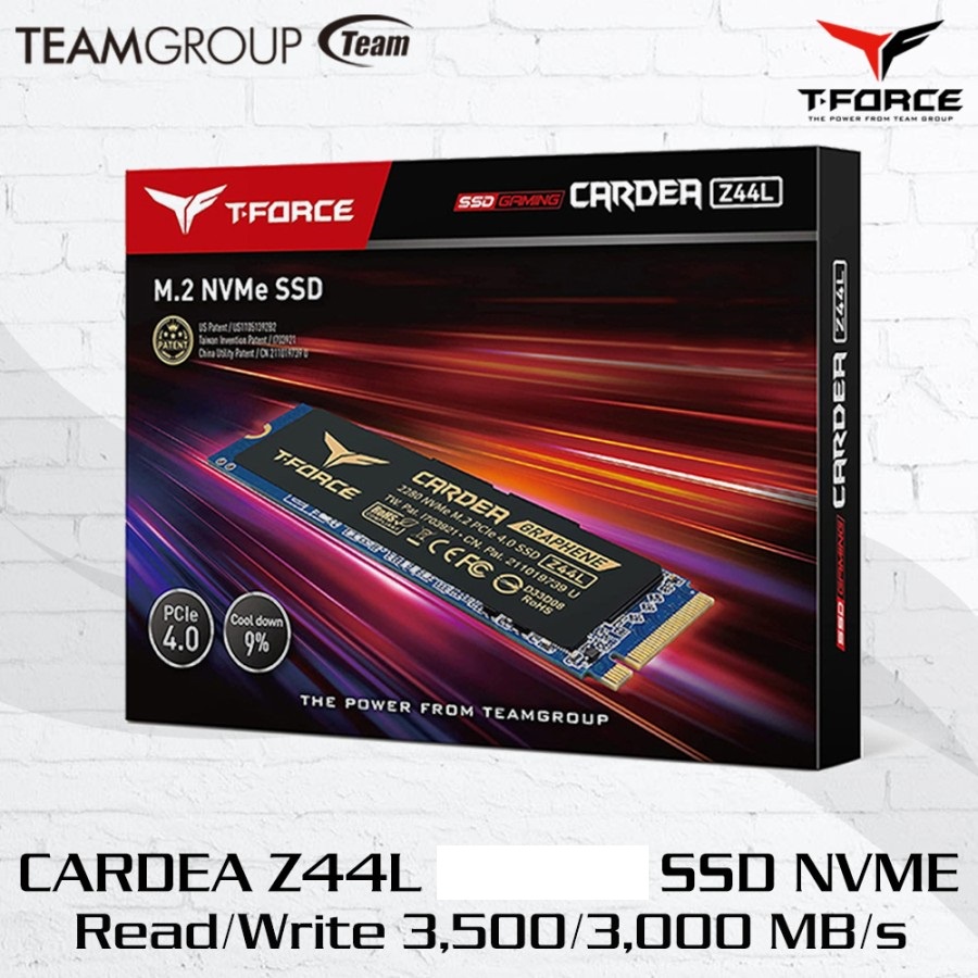 SSD M.2 NVME Teamgroup T-FORCE Cardea Z44L PCIe Gen4 x4 SSD M2 NVMe