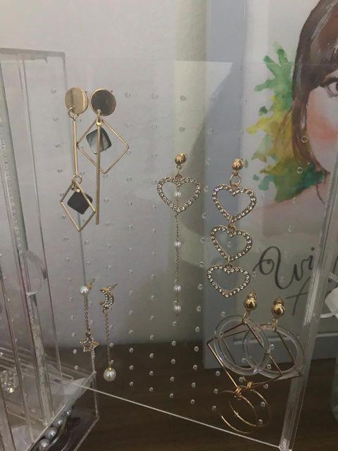 Jawelry Organizer+drawer Anting 3laci +drawer Sedang Tempat Anting Akrilik
