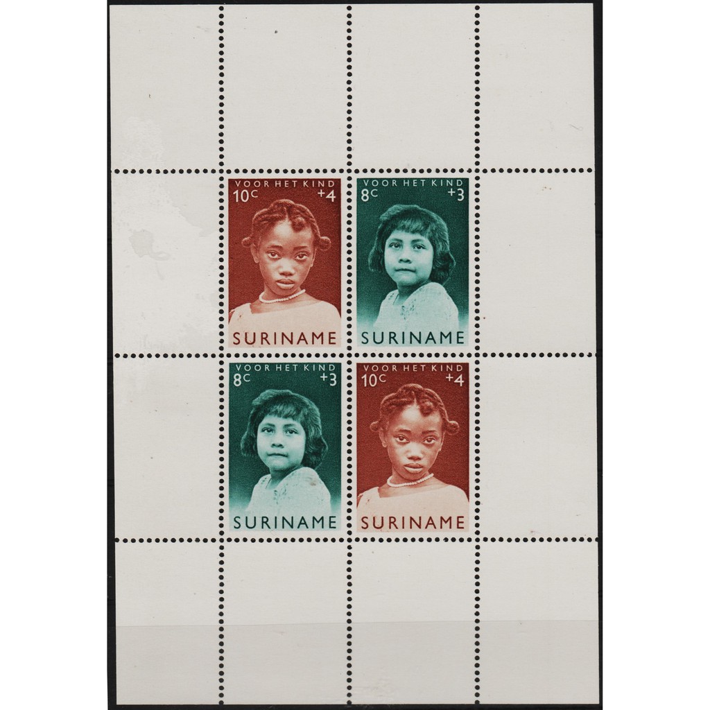 

Perangko Filateli 12282 - suriname MNH souvenir sheet 30.10.1963 child welfare fund