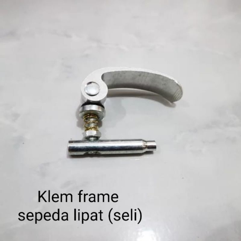 KUNCI BATANG SEPEDA LIPAT BAUT KLEM FRAME SEPEDA LIPAT SILVER TERLARIS
