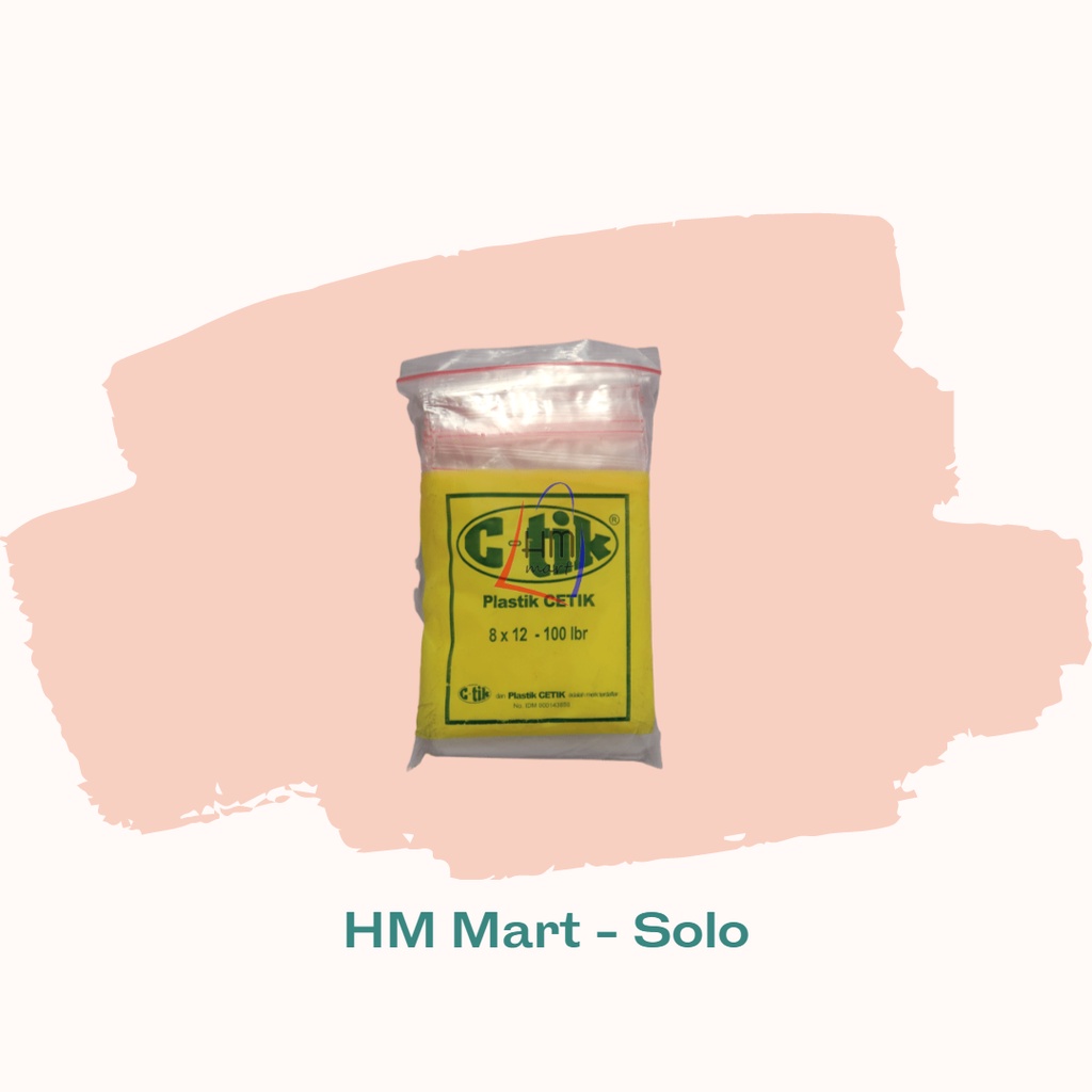 Plastik Klip Tebal Cetik / Ctik 8x12