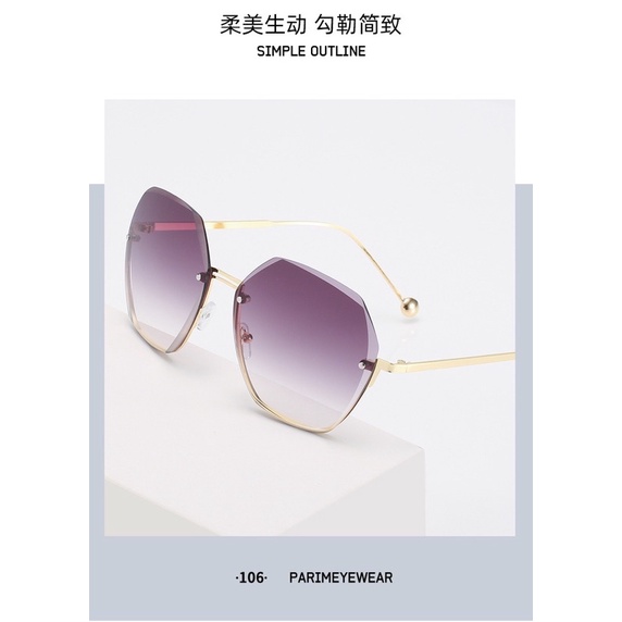 Kacamata【20】ins retro fashion men and women sunglasses