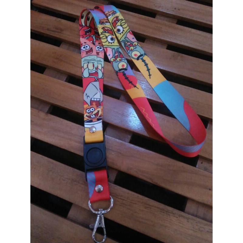 

Lanyard pod motif spongebob (gratis karet)