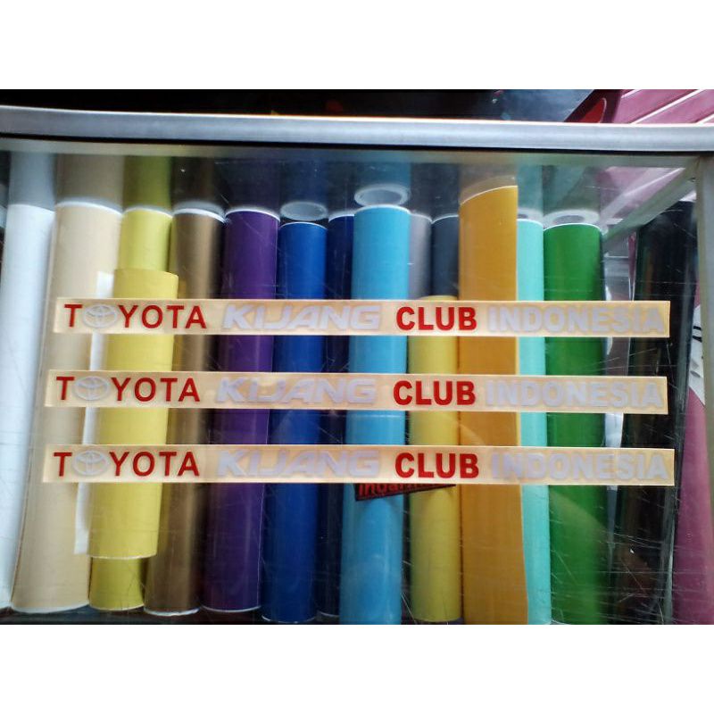 stiker Toyota Kijang Club Indonesia., stiker cutting TKCI