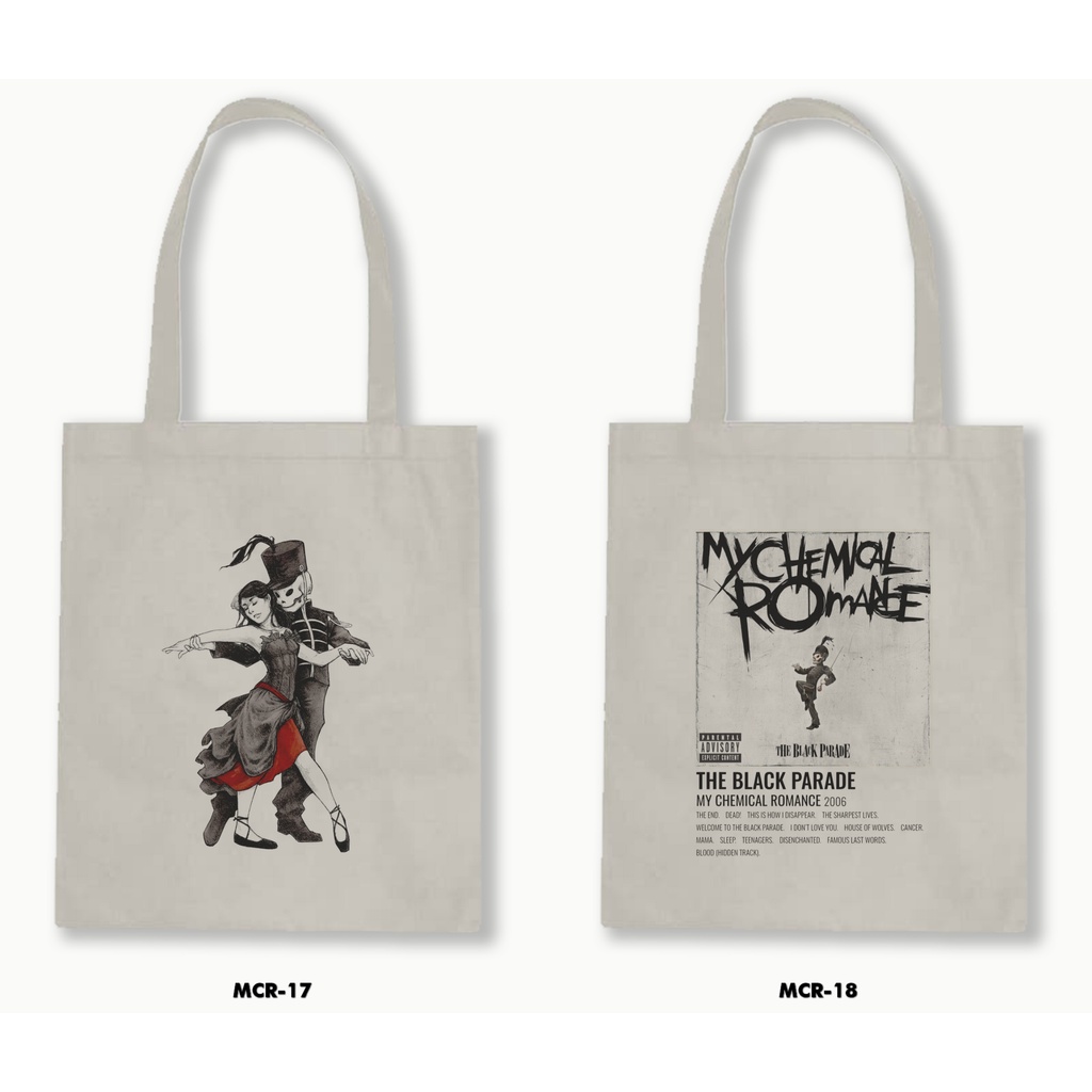 TOTE BAG RESLETING - MY CHEMICAL ROMANCE 01