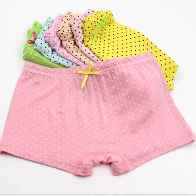 Boxer anak perempuan polkadot