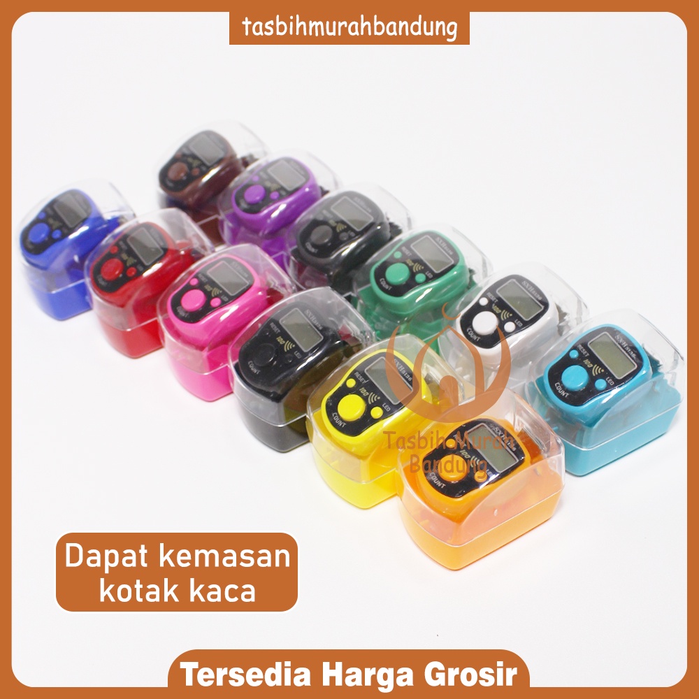 Tasbih Digital lampu LED Ada Alarm Kelipatan 100