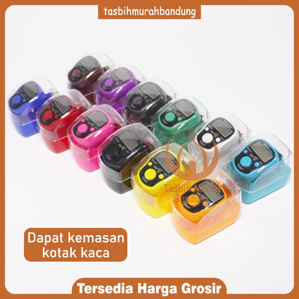 Tasbih Digital lampu LED Ada Alarm kelipatan 100 SXH5136