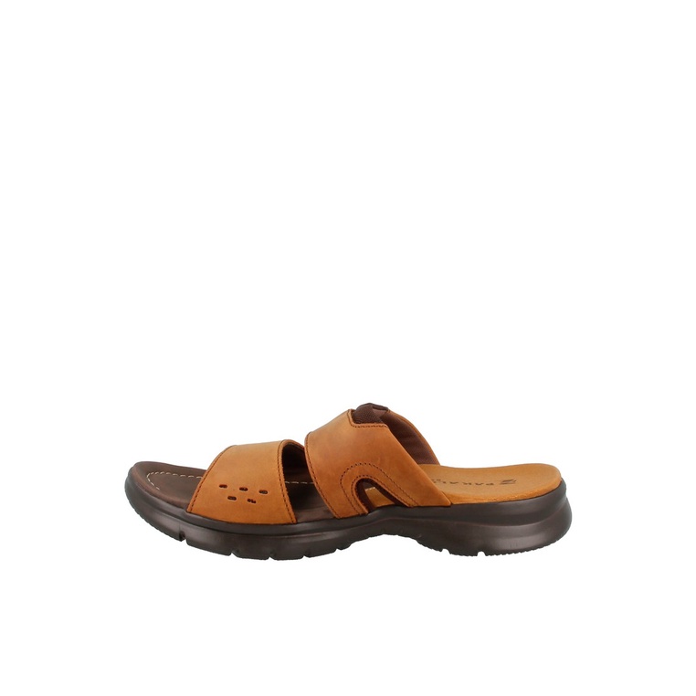 SANDAL SLIDE PAKALOLO PRIA ORIGINAL CASUAL KULIT ASLI COKLAT PB37