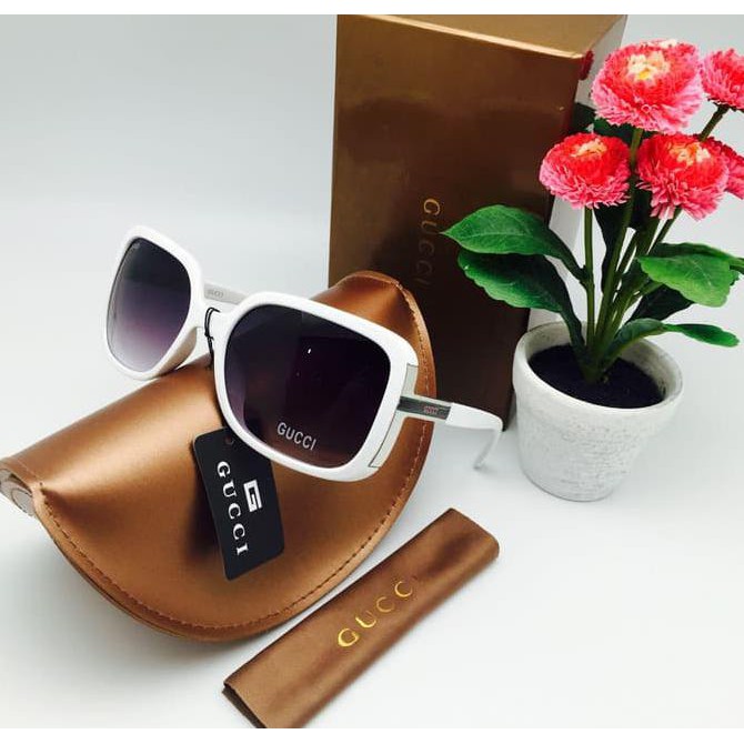 {New Product} Kacamata Hitam Gucci Sandra Kotak Sunglasses Wanita