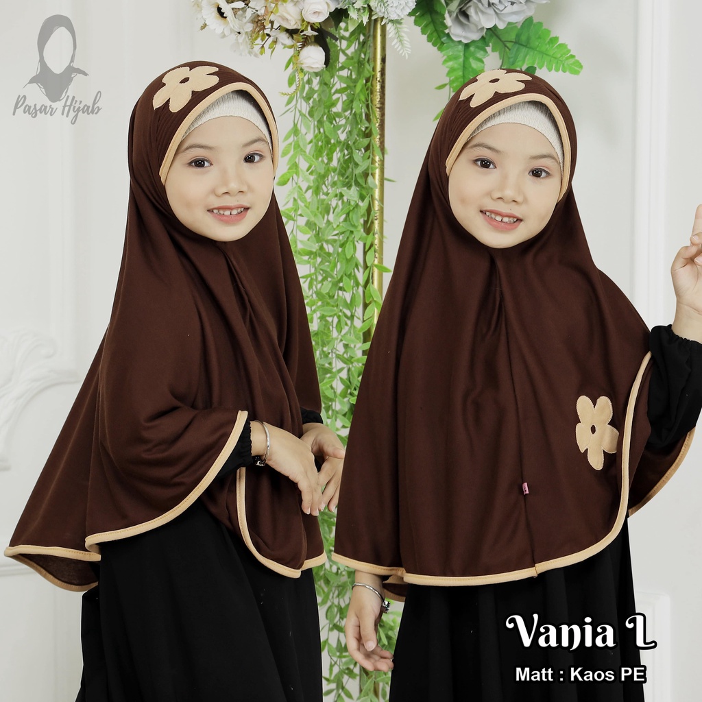 Kerudung Anak Sekolah SD Model Vania KW Size L Jilbab Instan Anak Sekolah Pasar Hija'b