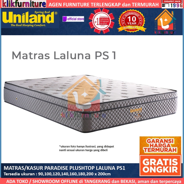 Kasur / Matras Paradise Plushtop LALUNA PS1 Uniland Springbed