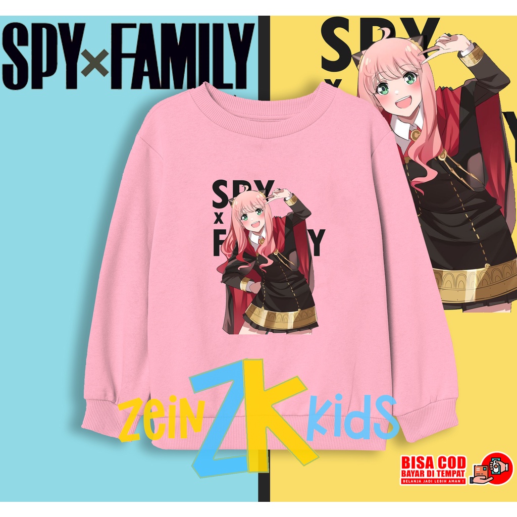 Sweatshirt Anak Anya Forger Spy X Family / Sweater Anime Anak Kawaii Anya Forger Spy X Family