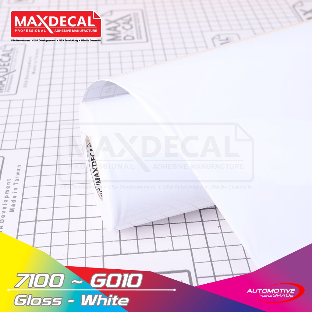 

Maxdecal 7100 G010 Glossy White, Sticker Vinyl, Meteran 60cm