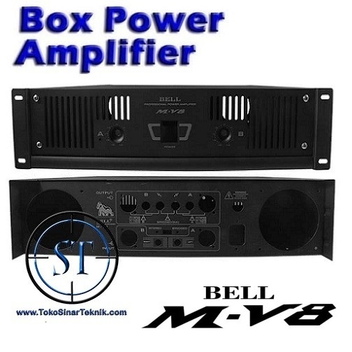 Box Power Amplifier MV-8 Box BELL Amply MV8