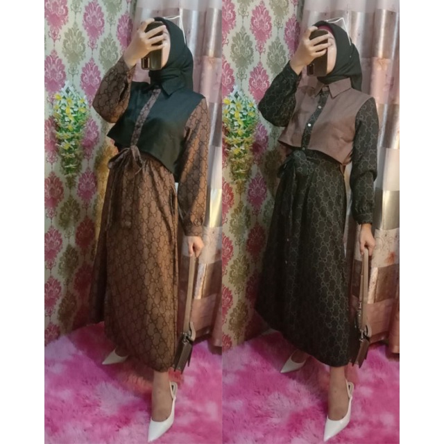 Zanna midi dress rompi GC | Midi dress GUCCII