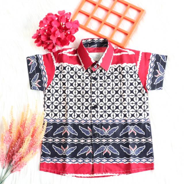 Kemeja batik anak motif iwan tirta