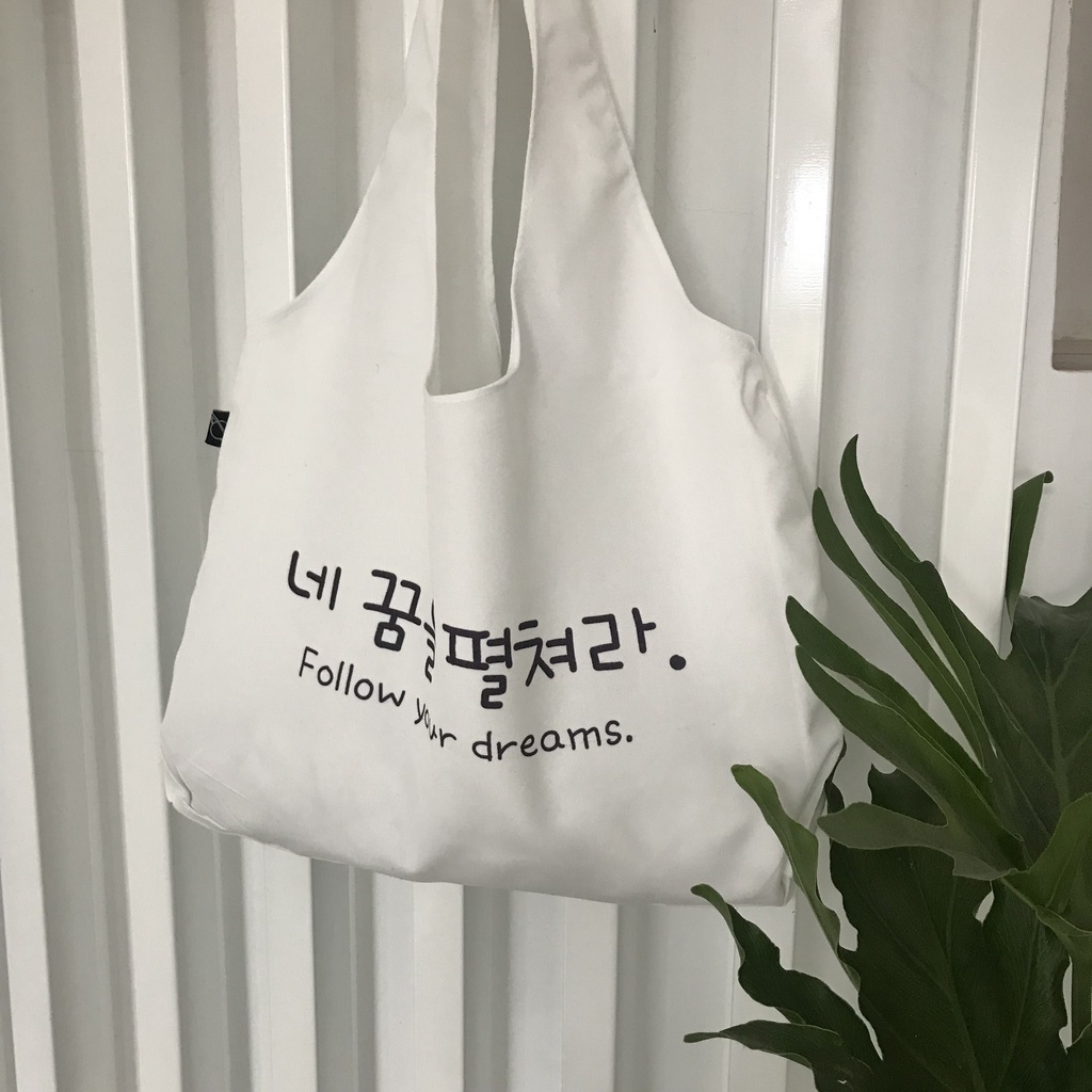 Tote Bag Korea Follow Your Dreams