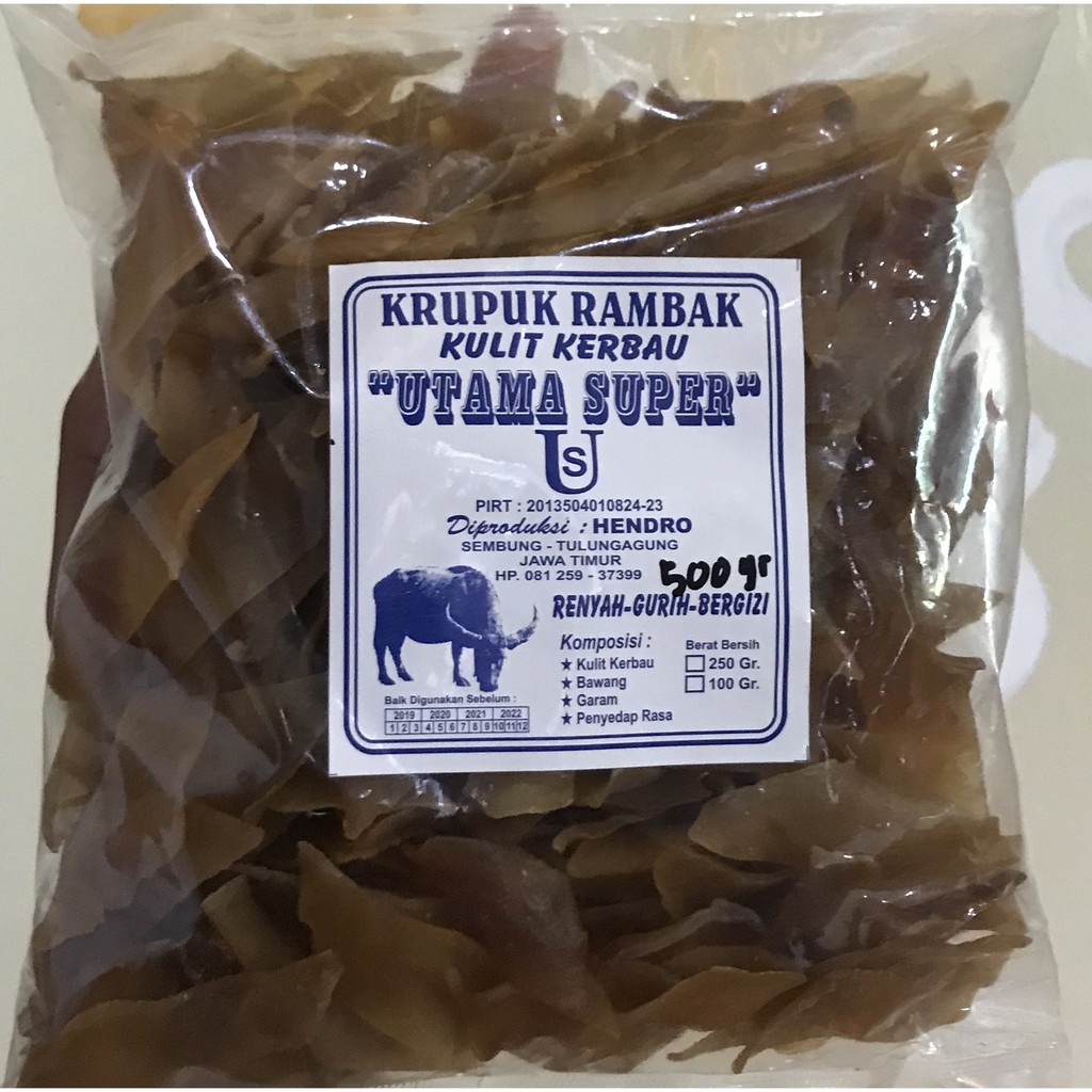 

KRECEK RAMBAK KERBAU 500gr