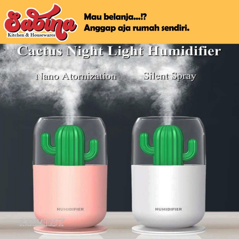 Air Humidifier Diffuser Pelembab Udara Himist Aromaterapi Kaktus 300ml