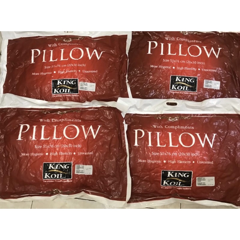 King koil pillow bolster bantal guling ready makassar kingkoil hollow fiber original murah