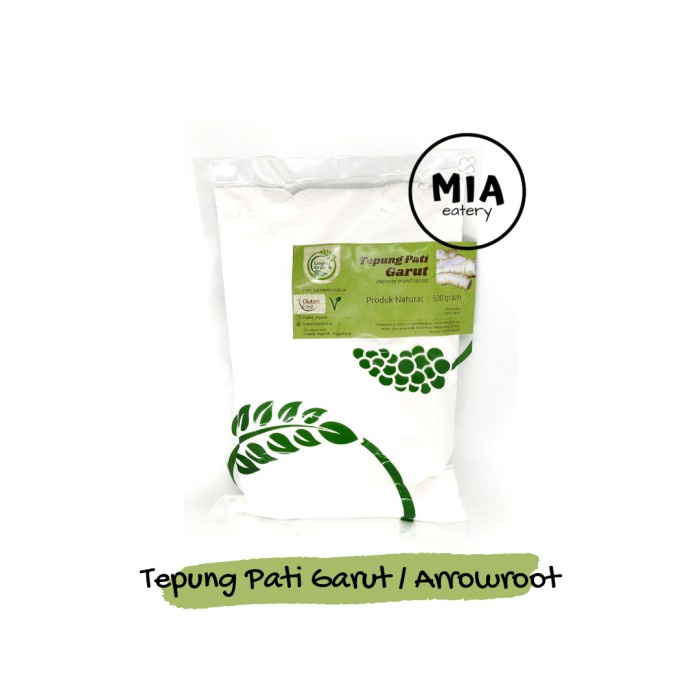 

ketan-beras-tepung- tepung pati garut / arrowroot lingkar organik 400 gram gluten free -tepung-