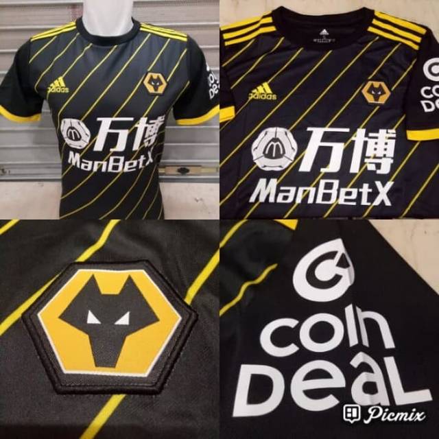 CS Jersey Bola Wolverhampton Away 2019/2020 Grade ORI Kualitas Import