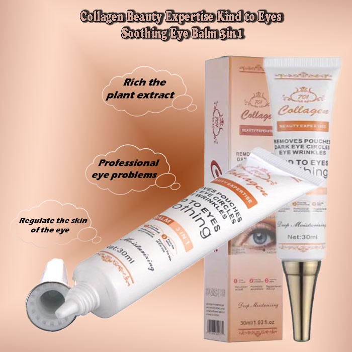 TERBARU !! Collagen Beauty Expertise Kind to Eyes Soothing Eye Balm 3in1 Original